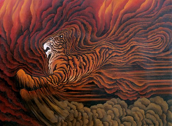 Tigre et Feu de Brousse - Raoul Giordan